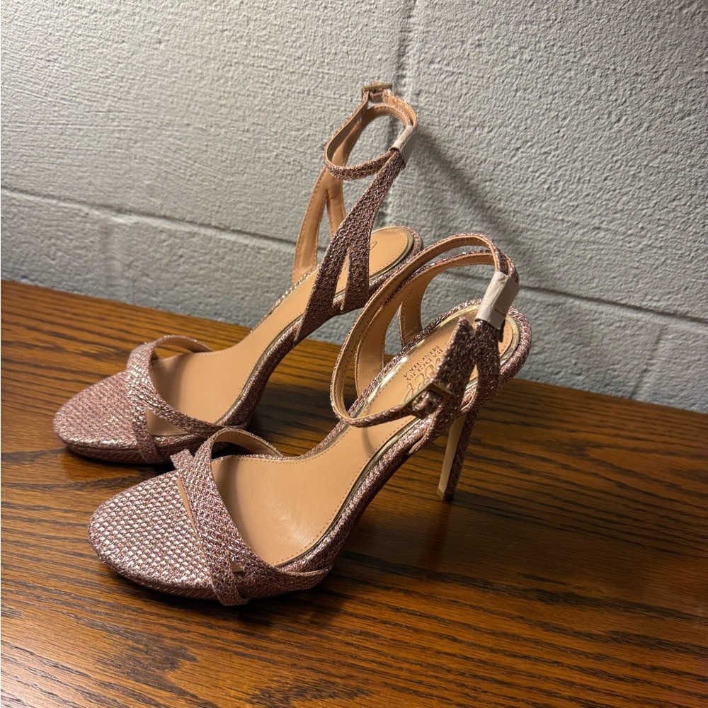 Jewel Badgley Mischka Arianna Shimmer Heels | Size 7 - Stiletto - Brand New